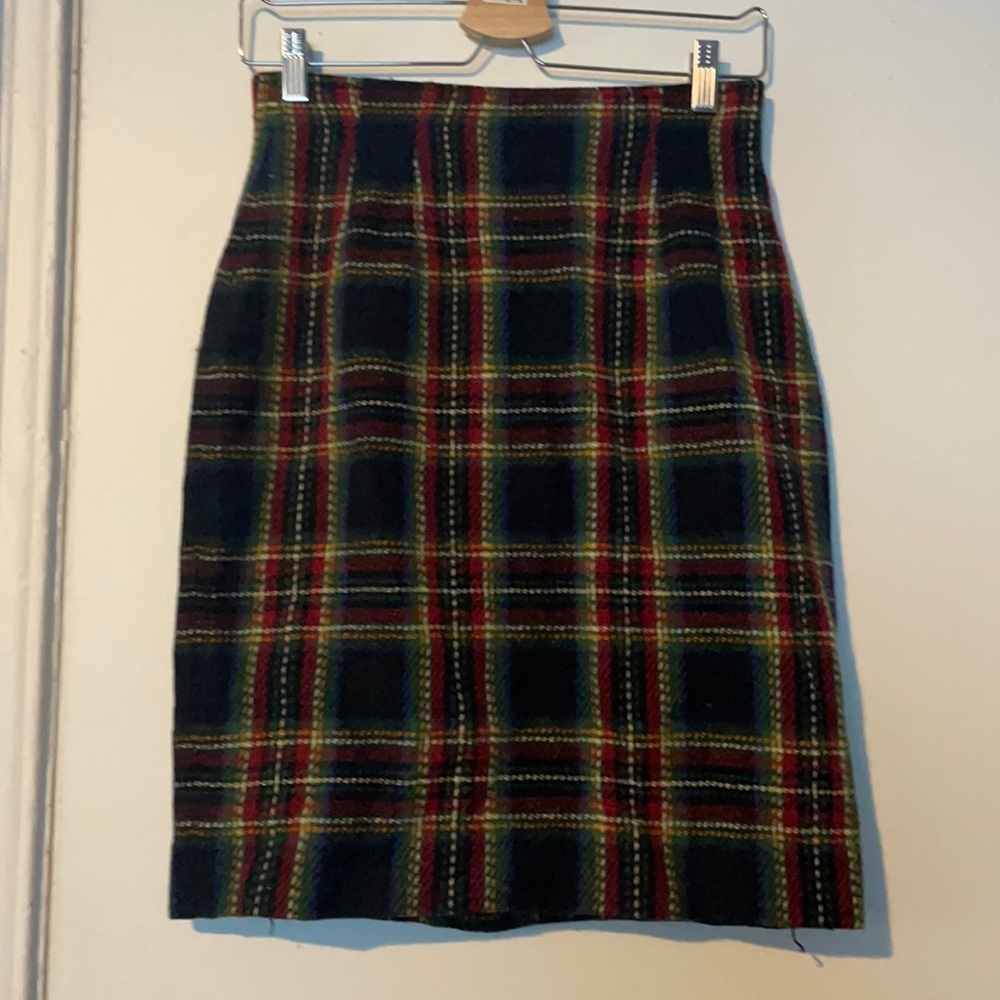 DONATING THIS WEEKEND OPEN TO OFFERS Vintage Midi rainbow plaid skirt